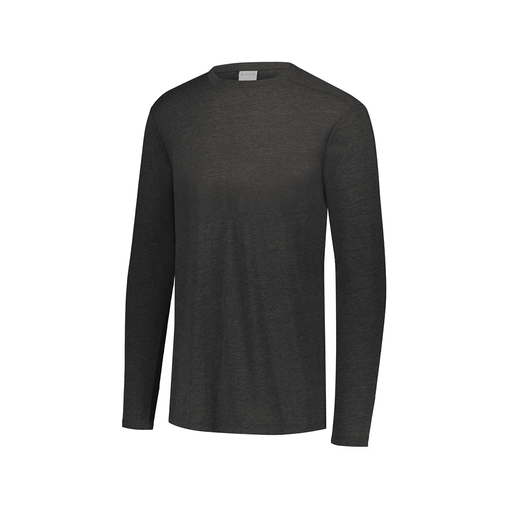 [FTLCUBBK-AXS-LOGO3] Decker Men's Tri-Blend T-Shirt - Long Sleeve (Adult XS, Black, Logo 3)